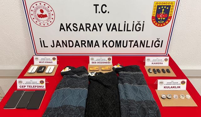 Jandarma kazakta kopya düzeneği yakaladı