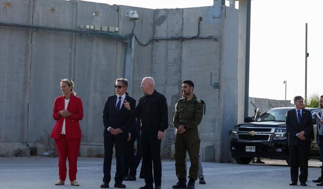 Blinken Gazze ile İsrail arasındaki sınır kapısını ziyaret etti