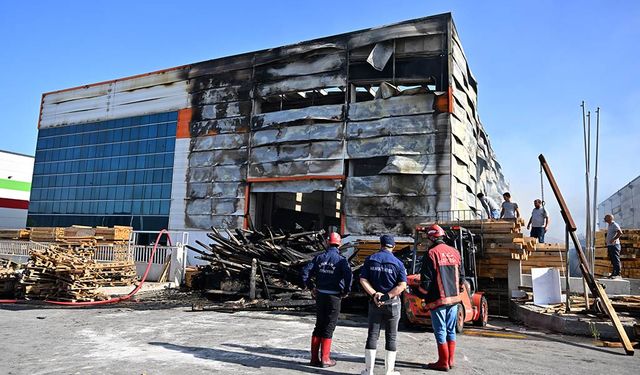 Ankara'da palet fabrikasındaki yangın kontrol altında