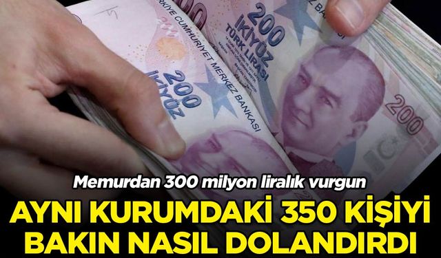 İş arkadaşlarını dolandıran memur, bakın yakayı nasıl ele verdi!