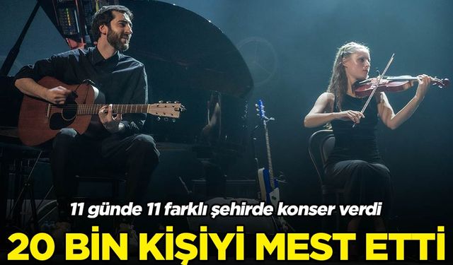 Evgeny Grinko'dan 11 günde 11 şehirlik konser: 20 bin kişiyi mest etti