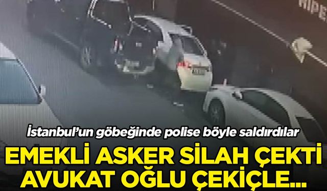 Üsküdar'da polise saldırı! Emekli asker silah çekti avukat oğlu çekiçle saldırdı: İşte o anlar!