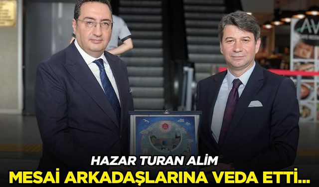 Hazar Turan Alim için veda töreni