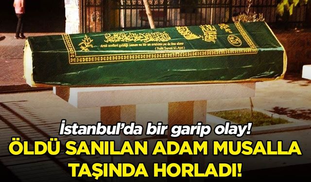 Öldü sanılan adam musalla taşında horladı!