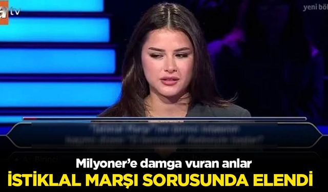 Milyoner’e damga vuran anlar! İstiklal Marşı sorusunda elendi