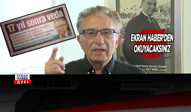 Metin Yılmaz Sözcü'ye veda etti! İnternette yayınlamadılar! İşte o mektup!