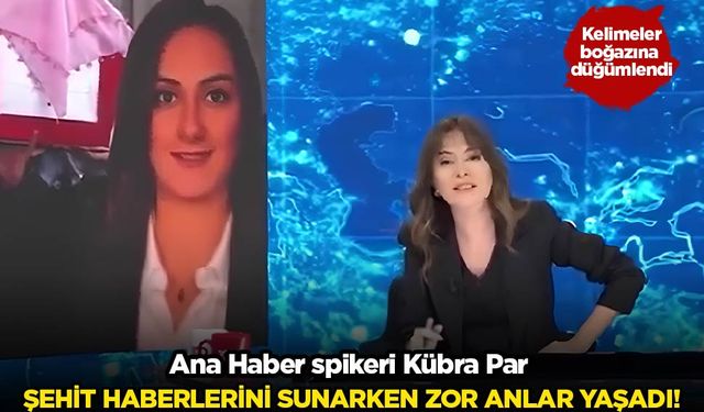 Şehit haberini sunarken kelimeler boğazına dizildi!