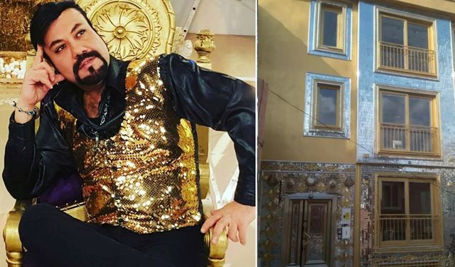 Kobra Murat’ın evi göz kamaştırdı! İstanbul’un göbeğindeki 4 katlı evinin tamamı altın kaplama…