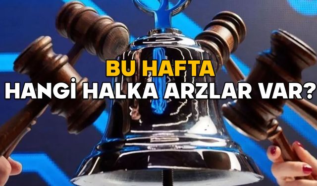 HALKA ARZ TAKVİMİ 10-14 ŞUBAT 2025 | Bu hafta hangi halka arzlar var?