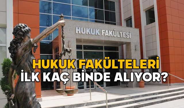 HUKUK FAKÜLTESİ İÇİN İLK KAÇ BİNDE OLMAK GEREKLİ? Hukuk fakültesini kimler tercih edebilecek?