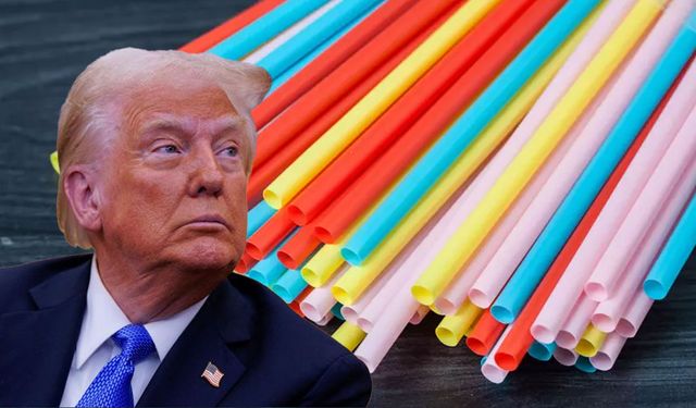 ABD Başkanı Trump'tan 'kağıt pipet' mesajı