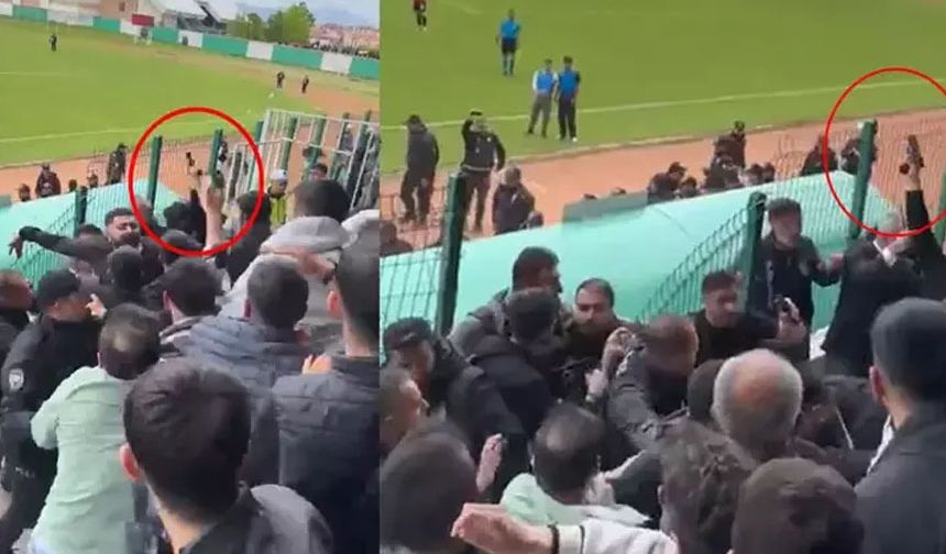 Bingöl'de amatör lig maçında havaya ateş açan polis hakkında adli ve idari işlem