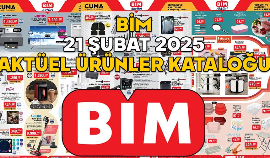 BİM 21 ŞUBAT KATALOĞU 2025: Bu Cuma BİM’de Hisar Optima Düdüklü Tencere 799 TL! 21 Şubat 2025 BİM indirimli ürünler