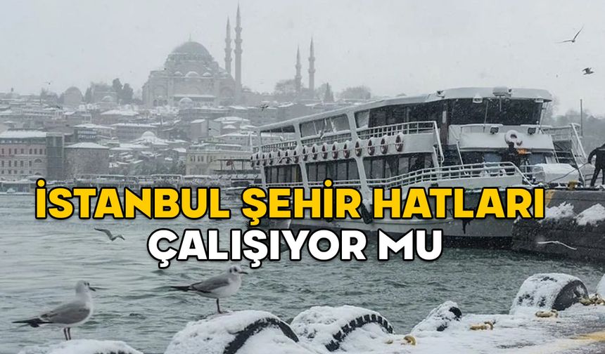 VAPUR SEFERLERİ İPTAL EDİLDİ Mİ 19 ŞUBAT? İstanbul Şehir hatları çalışıyor mu, son durum ne?