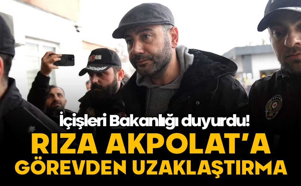 Tutuklanan Beşiktaş Belediye Başkanı Rıza Akpolat görevden uzaklaştırıldı