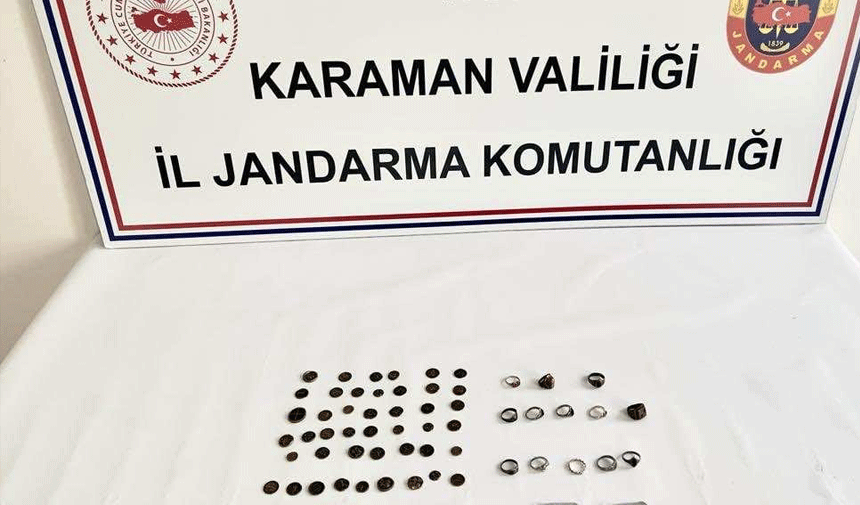 Karaman'da tarihi eser ve uyuşturucu operasyonu