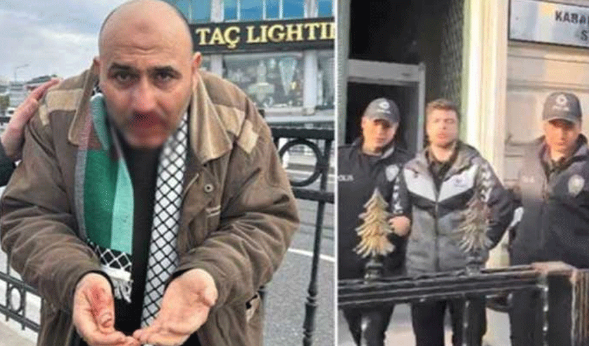 Filistin'e destek yürüyüşünde 'Tevhid' bayrağı taşıyan adama yumruk atan Ege Akersoy'un ifadesi ortaya çıktı
