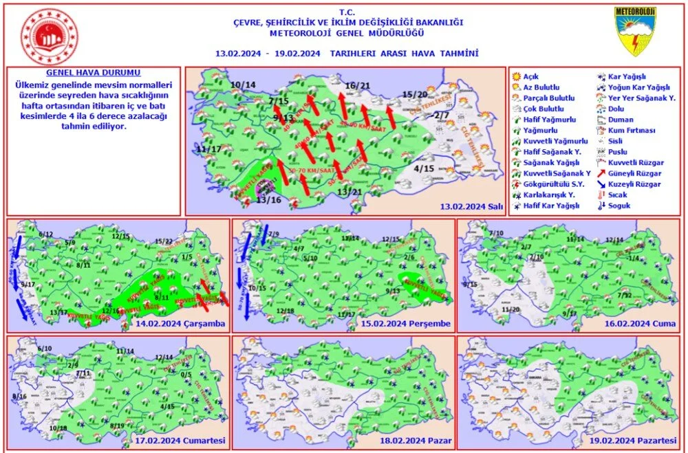 Bugun Hava Nasıl Olacak? Meteorolojiden Turuncu Kodlu Uyarı Geldi 13 Şubat 2024 2