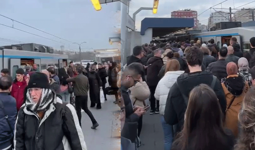 İstanbul'da metro çilesi! Hem araç bozuldu hem yürüyen merdiven terse yöne döndü