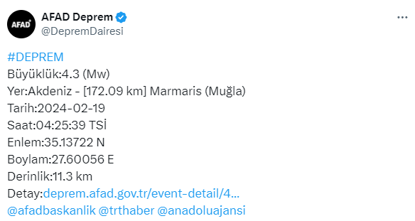 Muglada Korkutan Deprem 19Subat2024 1