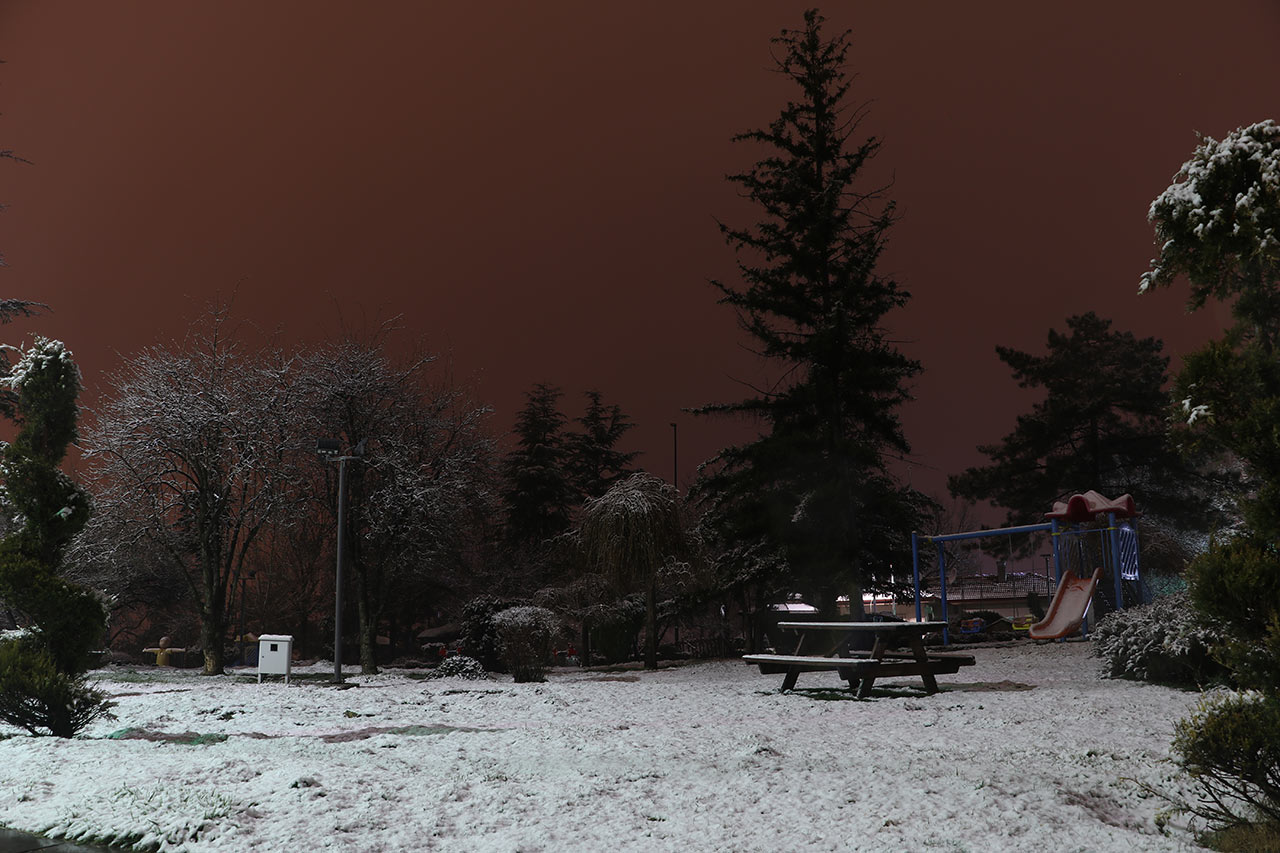 Ankara Kar Yagisi Gece 09032024 Dha 2