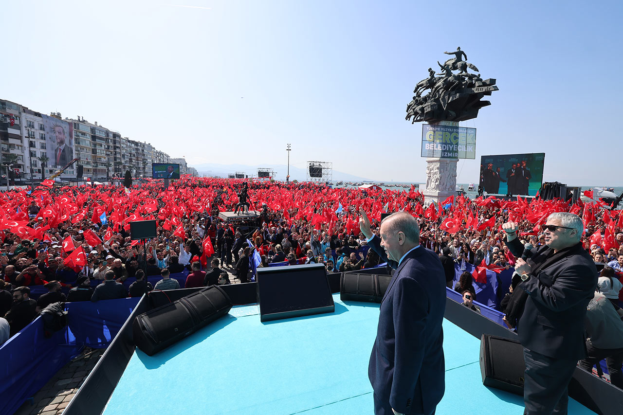 Erdogan Izmir Mitingi Selamlama 10032024 Aa (2)