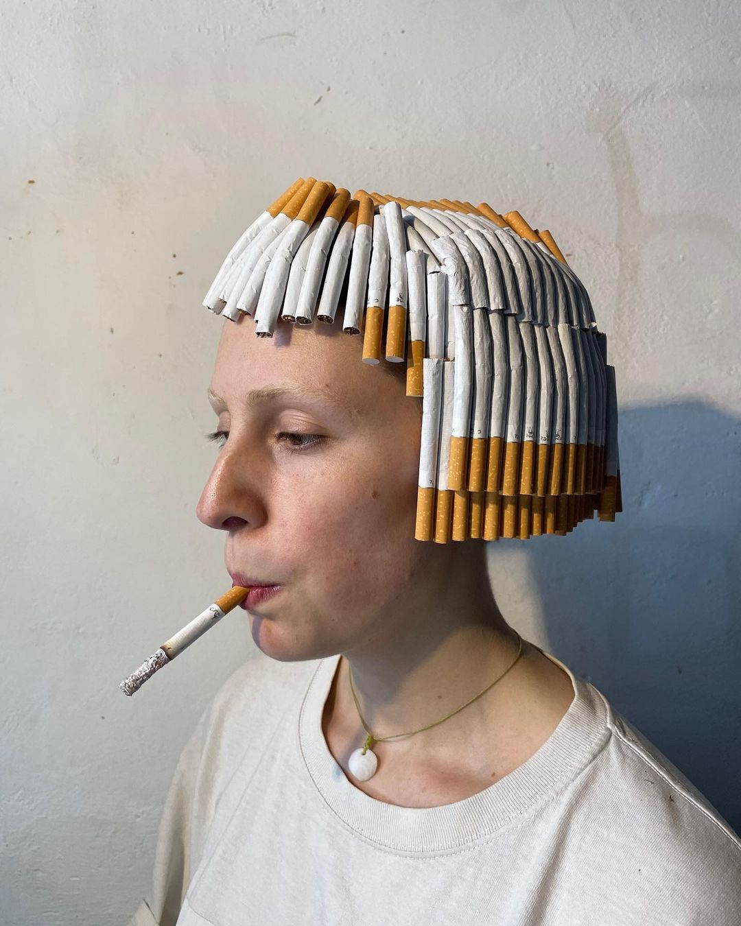 Cigarette Wig.model @Xraketa .#Wig #Visualart #Contemporaryart