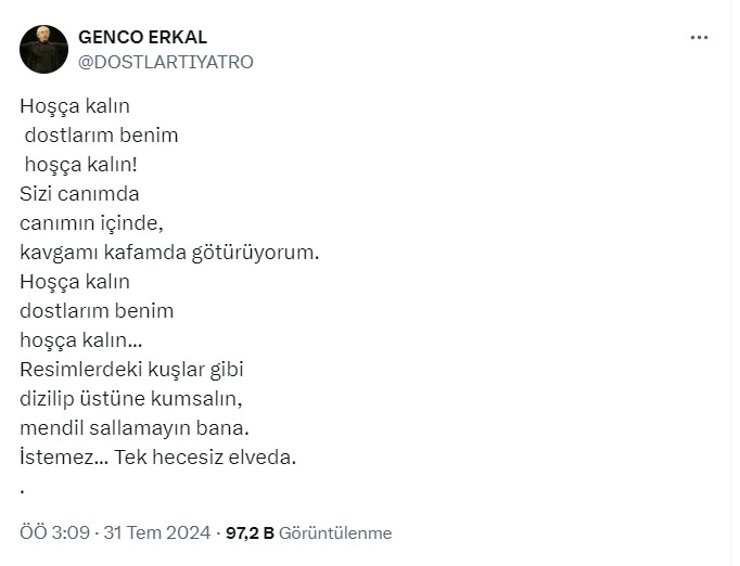 Genco Erkal Paylaşım