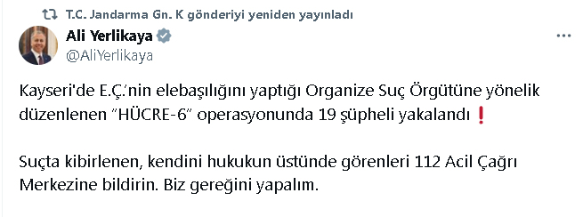 K A Y S E R I D E S U C O R G U T U O P E R A S Y O N U 19 G O Z 516061 152752