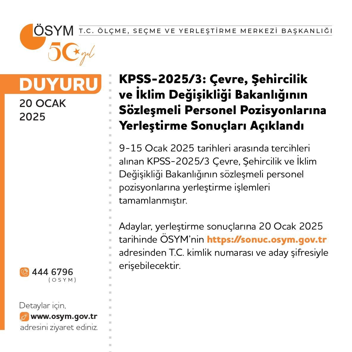 Kpsss 2025 3 Tercih Sonuclari