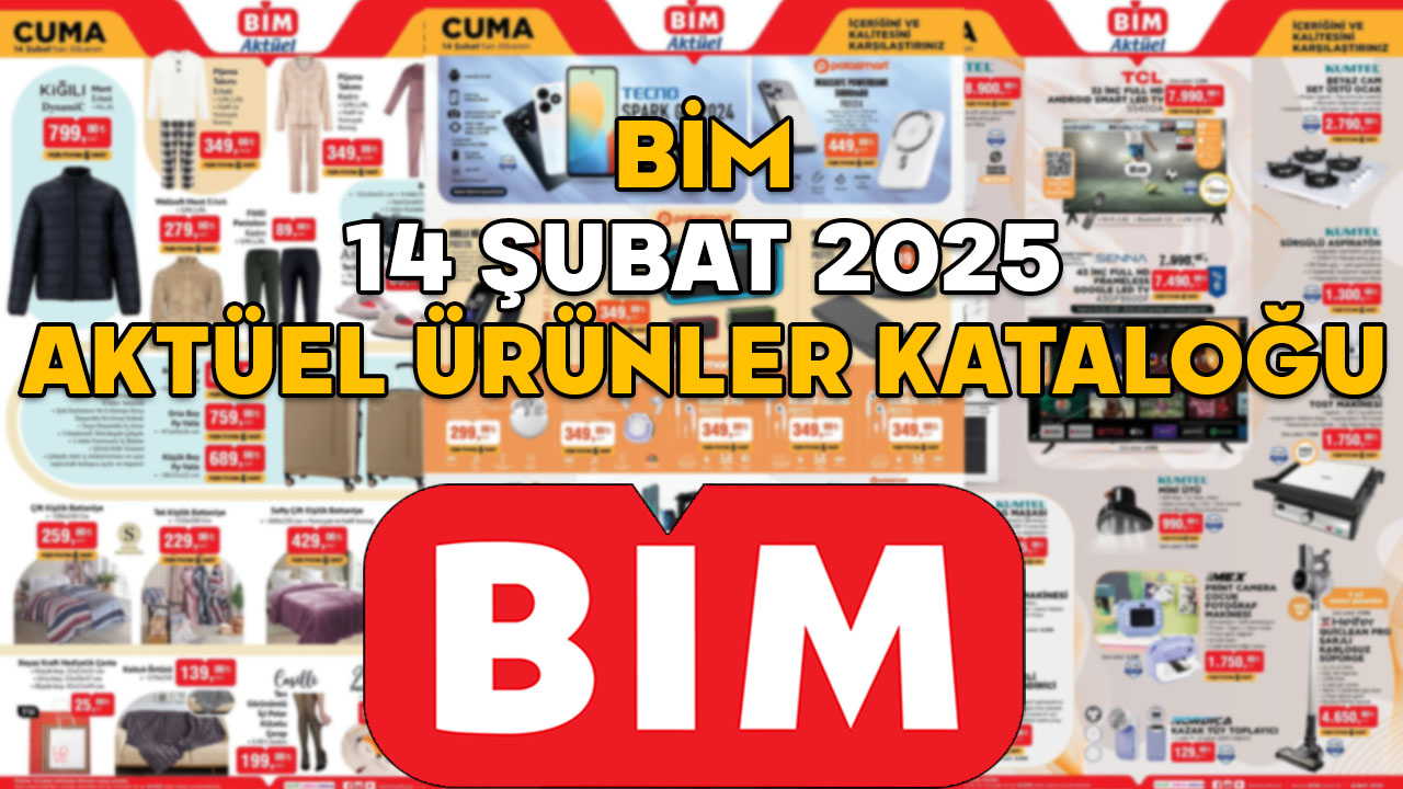 BİM 14 ŞUBAT KATALOĞU 2025: Bu Cuma BİM’de hangi indirimler var? 14 Şubat 2025 BİM indirimli ürünler listesi